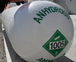 Anhydrous ammonia tank