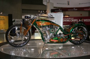 This DeKalb motorcycle celebrates the company's 100th anniversary.