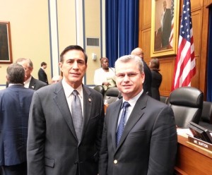 As Chairman of the House Committee on Oversight and Government Reform, Congressman Darrell Issa (R-CA) led a recent hearing and visited with ARA Chairman Billy Pirkle (right) after the meeting.