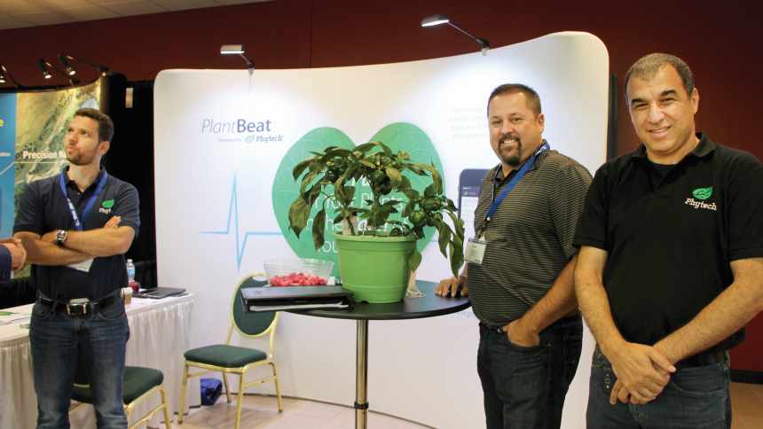 Phytech introduced its PlantBeat technology at InfoAg 2014. 