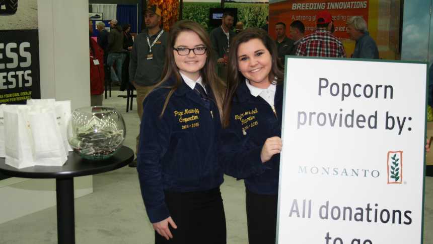 FFA at Monsanto Booth at the 2015 National Farm Machinery Show