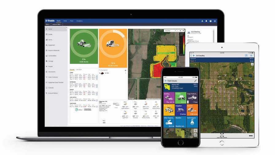 Trimble is consolidating three of its agriculture software products — Connected Farm, Farm Works Software and Agri-Data solutions — into one farm data management platform: Trimble Ag Software.