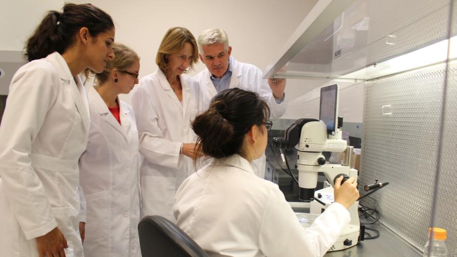 BioConsortia_CEO_Marcus_Meadows-Smith_working_with_reasearch_team_in_Davis, _CA_lab
