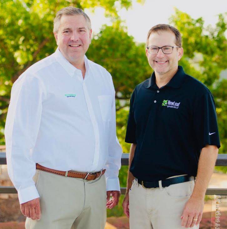 Mitch Eviston, Meristem Founder and CEO and Matt Helms, NewLeaf Chief Commercial Officer