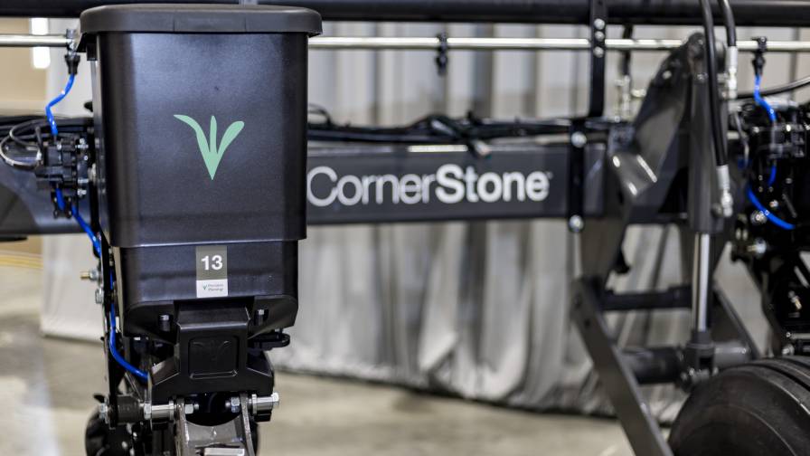 The CornerStone Planting System comes fully built with everything but the planter bar and is integrated with Precision Planting’s technology.